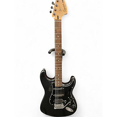 Used Squier Stratocaster HSS Black Solid Body Electric Guitar