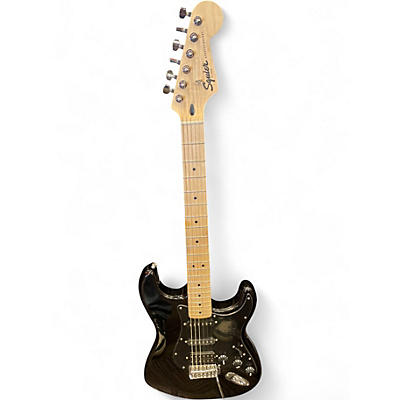 Used Squier Stratocaster HSS Black Solid Body Electric Guitar