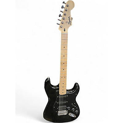 Used Squier Stratocaster HSS Black Solid Body Electric Guitar