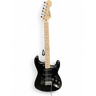 Used Squier Stratocaster HSS Black Solid Body Electric Guitar