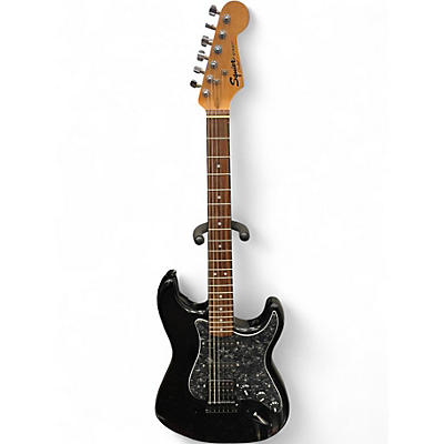 Used Squier Stratocaster HSS Black Solid Body Electric Guitar