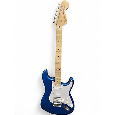 Used Squier Stratocaster HSS Blue Solid Body Electric Guitar