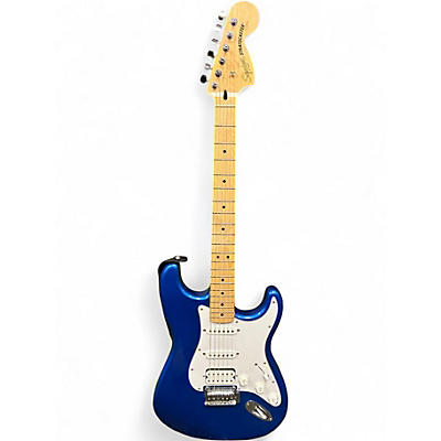 Used Squier Stratocaster HSS Blue Solid Body Electric Guitar