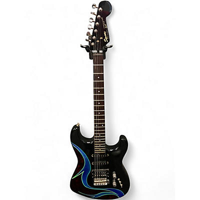 Used Squier Stratocaster HSS Custom Graphic Solid Body Electric Guitar