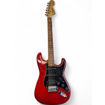 Squier Used Squier Stratocaster HSS Red Solid Body Electric Guitar