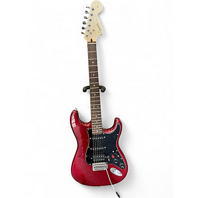 Used Squier Stratocaster HSS Red Solid Body Electric Guitar