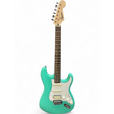 Used Squier Stratocaster HSS Surf Green Solid Body Electric Guitar