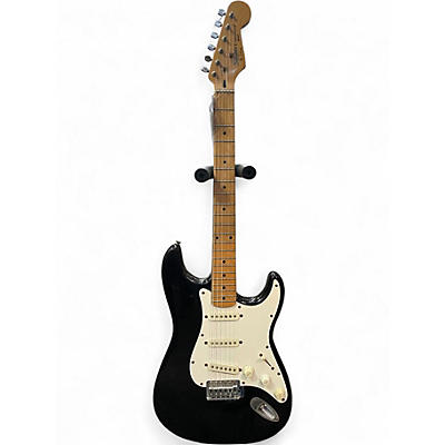 Used Squier Stratocaster II Black Solid Body Electric Guitar