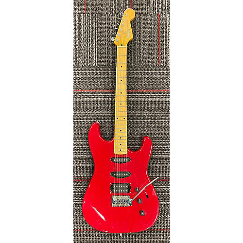 Squier Used Squier Stratocaster II Contemporary HSS Torino Red Solid Body Electric Guitar Torino Red