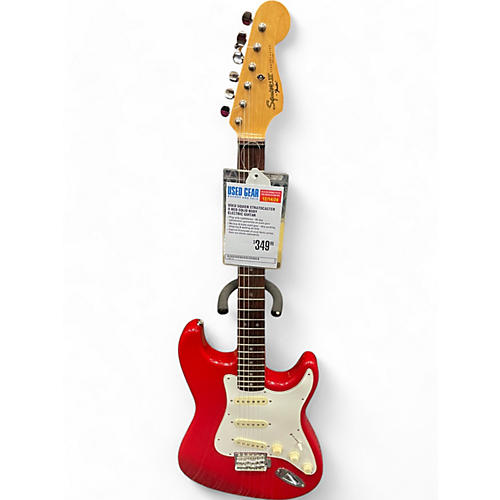 Squier Used Squier Stratocaster II Red Solid Body Electric Guitar Red