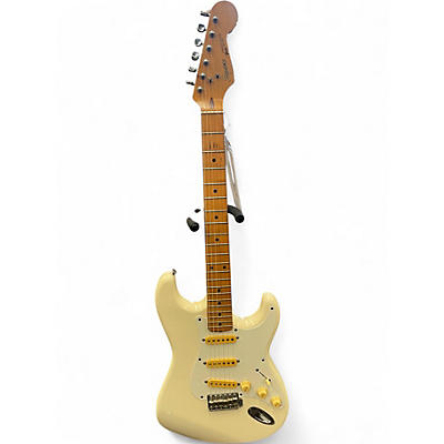 Used Squier Stratocaster MIJ Antique White Solid Body Electric Guitar