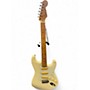 Used Squier Stratocaster MIJ Antique White Solid Body Electric Guitar Antique White