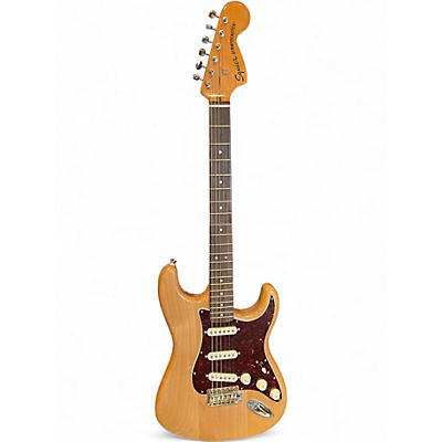 Used Squier Stratocaster Natural Solid Body Electric Guitar
