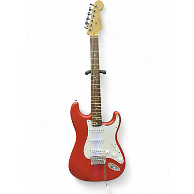Used Squier Stratocaster Red Solid Body Electric Guitar
