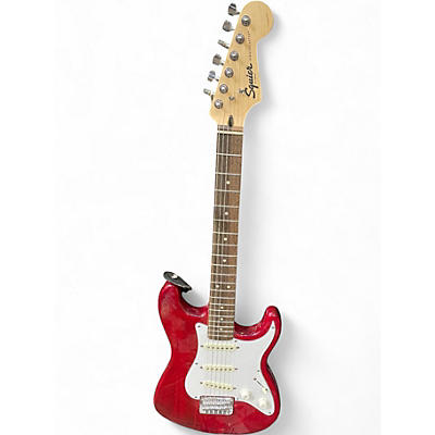 Used Squier Stratocaster Red Solid Body Electric Guitar