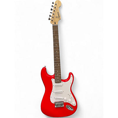 Used Squier Stratocaster Red Solid Body Electric Guitar