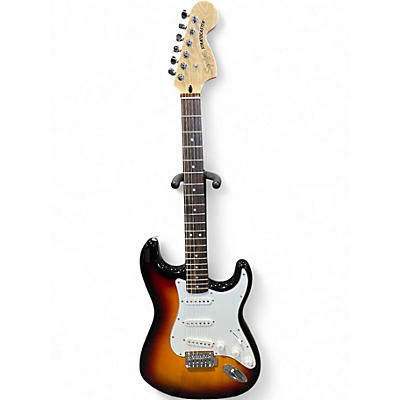 Used Squier Stratocaster Sunburst Solid Body Electric Guitar