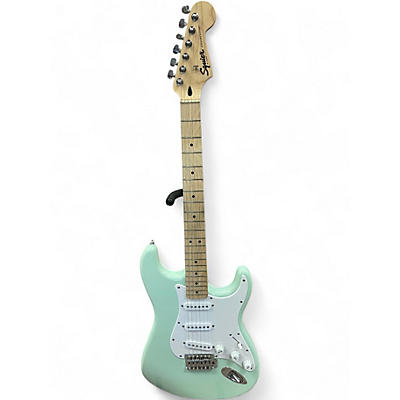 Used Squier Stratocaster Surf Green Solid Body Electric Guitar