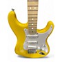 Used Squier Stratocaster Yellow Solid Body Electric Guitar Yellow