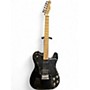 Used Squier TELECASTER CUSTOM Black Solid Body Electric Guitar Black