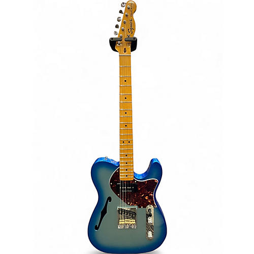 Used Squier THINLINE TELECASTER Blue Burst Hollow Body Electric Guitar Blue Burst