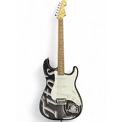 Used Squier TITOS STRATOCASTER Black Solid Body Electric Guitar