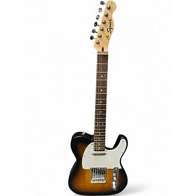 Used Squier Telecaster 2 Color Sunburst Solid Body Electric Guitar