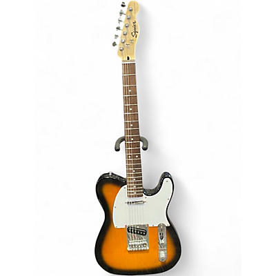Used Squier Telecaster 2 Color Sunburst Solid Body Electric Guitar
