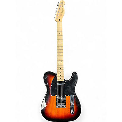 Used Squier Telecaster 2 Color Sunburst Solid Body Electric Guitar