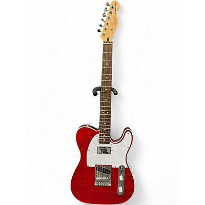 Used Squier Telecaster Affinity Series Telecaster FMT SH Trans Crimson Red Solid Body Electric Guitar
