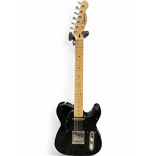 Used Squier Telecaster Black Solid Body Electric Guitar Black