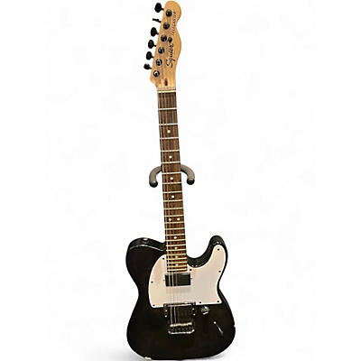 Used Squier Telecaster Black Solid Body Electric Guitar