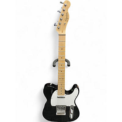 Used Squier Telecaster Black Solid Body Electric Guitar