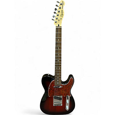 Used Squier Telecaster Black Solid Body Electric Guitar