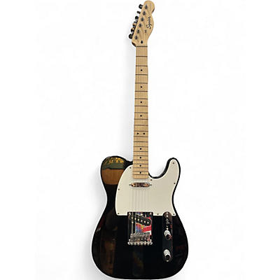 Used Squier Telecaster Black Solid Body Electric Guitar