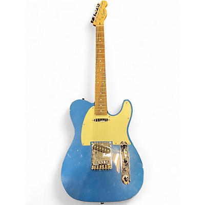 Used Squier Telecaster Blue Solid Body Electric Guitar