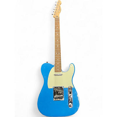 Used Squier Telecaster Blue Solid Body Electric Guitar