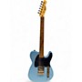 Used Squier Telecaster Blue Solid Body Electric Guitar Blue