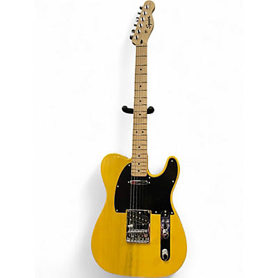 Used Squier Telecaster Butterscotch Blonde Solid Body Electric Guitar