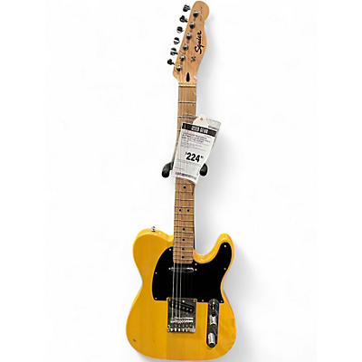 Used Squier Telecaster Butterscotch Blonde Solid Body Electric Guitar
