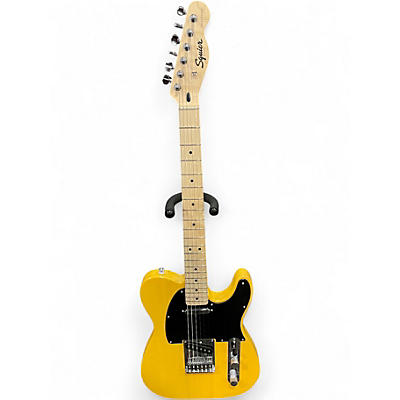 Used Squier Telecaster Butterscotch Blonde Solid Body Electric Guitar