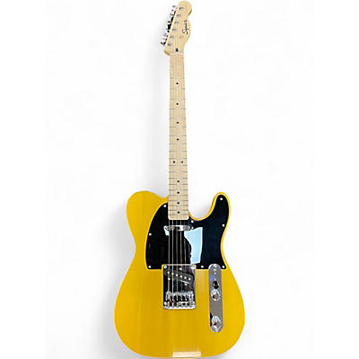 Used Squier Telecaster Butterscotch Blonde Solid Body Electric Guitar