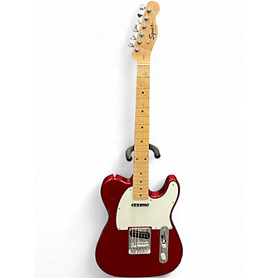 Used Squier Telecaster Candy Apple Red Solid Body Electric Guitar