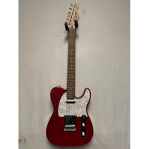 Squier Used Squier Telecaster Cherry Sparkle Solid Body Electric Guitar cherry sparkle