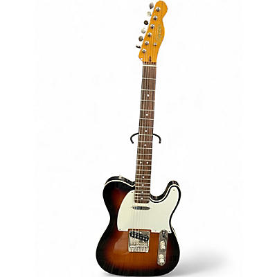 Used Squier Telecaster Custom 2 Color Sunburst Solid Body Electric Guitar