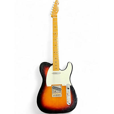 Used Squier Telecaster Custom 2 Color Sunburst Solid Body Electric Guitar