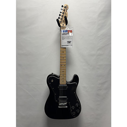 Squier Used Squier Telecaster Custom Black Solid Body Electric Guitar Black