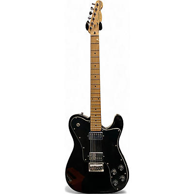 Used Squier Telecaster Custom Black Solid Body Electric Guitar