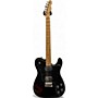 Used Squier Telecaster Custom Black Solid Body Electric Guitar Black