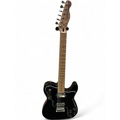 Used Squier Telecaster Custom Black Solid Body Electric Guitar
